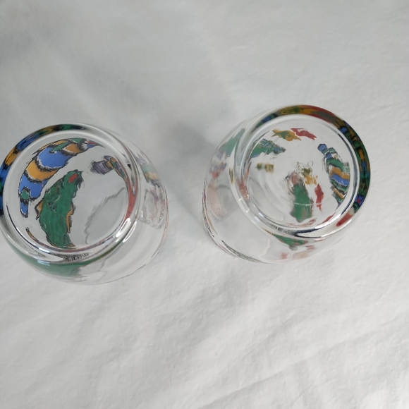 1980's Libbey Tropical Fish 16 oz Tumbler Water Glasses ( 2 in set) - Picture 4 of 5